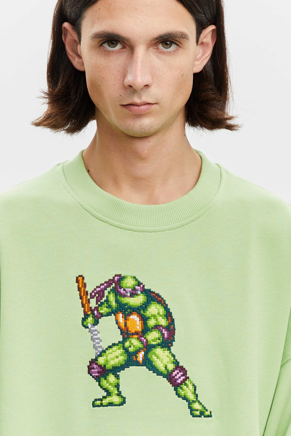 TMNT Upcycled TShirt Hoodie Teenage Mutant Ninja Turtles by